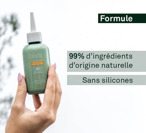 99% natural‑origin, silicone‑free formula visual for Progressive Anti‑Hair Loss Conditioner.