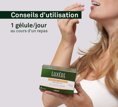 Usage visual with water: take 1 capsule per day with a meal, 3‑month course.