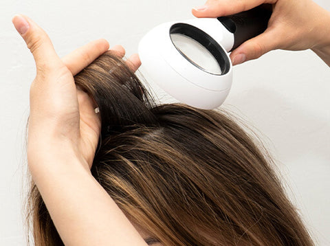 tetsing hair with hair tested in hospital